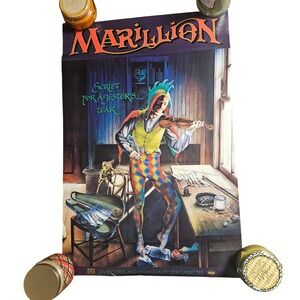 Marillion Script For A Jester's Tear Vintage 1983 Promo Poster 20x30 Capitol